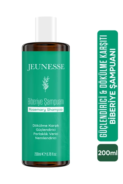 Jeunesse Biberiye Şampuanı Hızlı Saç Uzama Etkili Dökülme Karşıtı Ve Güçlendirici | shampoo 200 ml