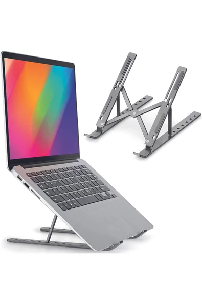 Yeni Nesil Laptop Yükseltici Stand Ayarlanabilir Macbook Notebook 1. Sınıf Paslanmaz Aleminyum