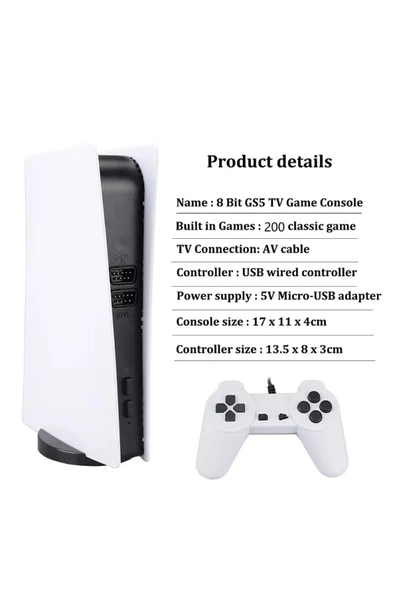 GS5 Gamestation 5 300 Oyun Yüklü Oyun Konsolu - 4