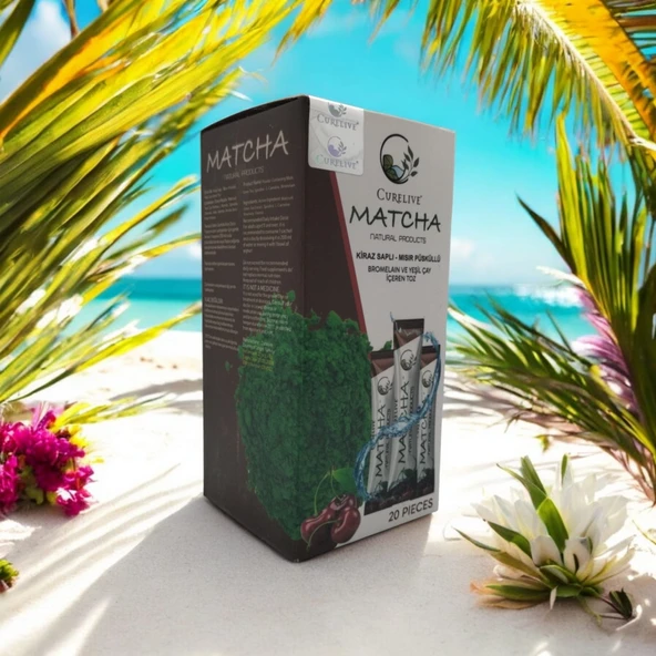 Matcha Detox Kiraz Saplı Mısır Püsküllü Detox Burner Form Maça - 2
