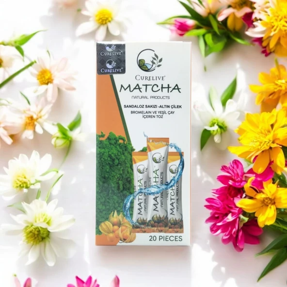 Matcha Detox Sandaloz Sakız Altın Çilek Detox Burner Form Maça