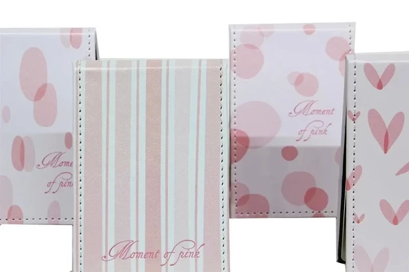 Cep Aynası Standlı Pembe - Resim 2