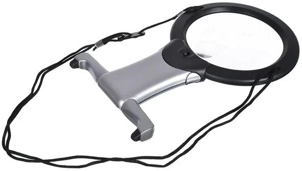 2x 6x Led Eller Serbest,boyun Asılı,dıkış,okuma İçin En Uygun Büyüteç 11b1 - Resim 2