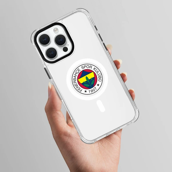 Fenerbahçe Magsafe Logo Şeffaf Telefon Kılıfı - 4