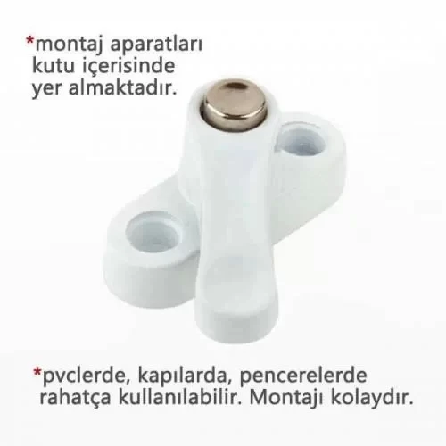 Pvc Kapı Pencere Emniyet Kilidi - Çelik - Resim 2