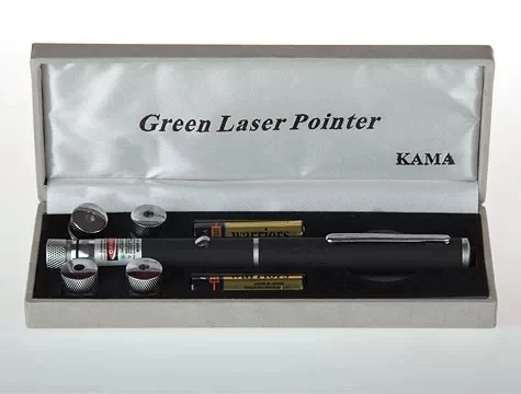 Yeşil Lazer Pointer 8000 Mw  5 Başlıklı - 4