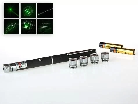 Yeşil Lazer Pointer 8000 Mw  5 Başlıklı - 3