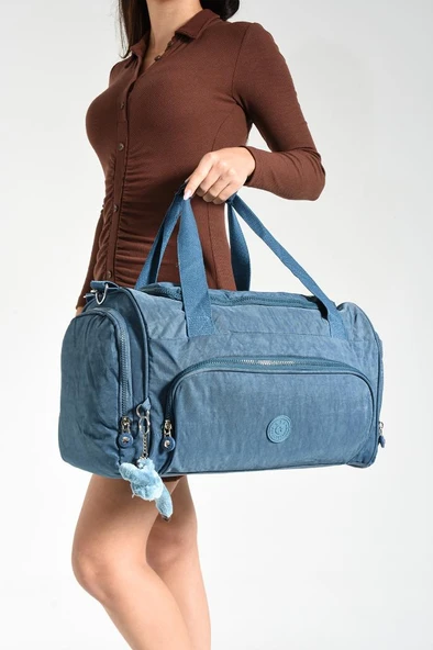 Unisex Kabin Boy Çapraz Askılı Omuz Çantası Seyehat Spor Çantası Hafif Klinkır Kumaş 40*25 Cm - 12