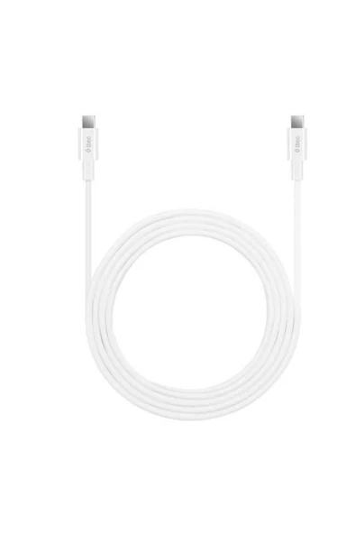 Ttec Type-C to Type-C 200cm 65W PD/QC Hızlı Şarj/Data Kablosu 2DK45B Beyaz - 2