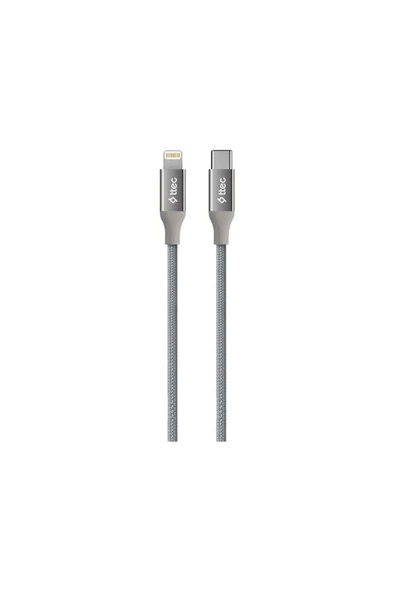 Ttec Alumicable Type-c Lightning Hızlı Şarj Kablosu 150cm Uzay gr