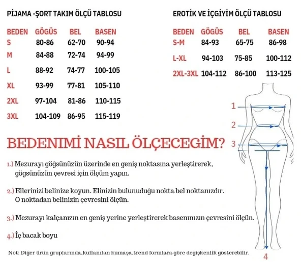 Likralı Şortlu Takım Gecelik - 5