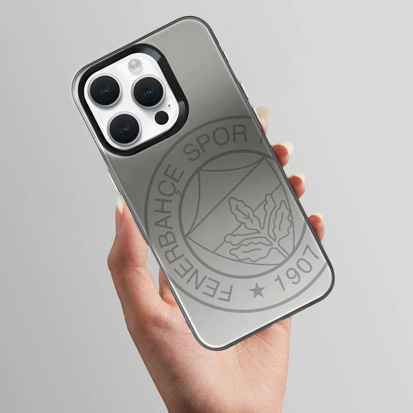 Fenerbahçe Premium Monochrome Büyük Logo Telefon Kılıfı - 4