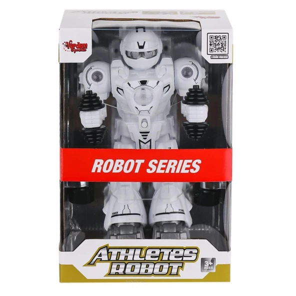 Nessiworld DF-6026 Işıklı ve Müzikli Hareketli Atletik Sporcu Robot -Vardem Oyuncak