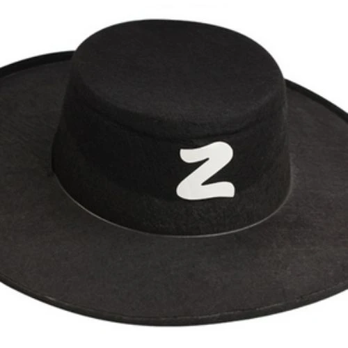 Zorro Şapka Maske Set Yetişkin - 3