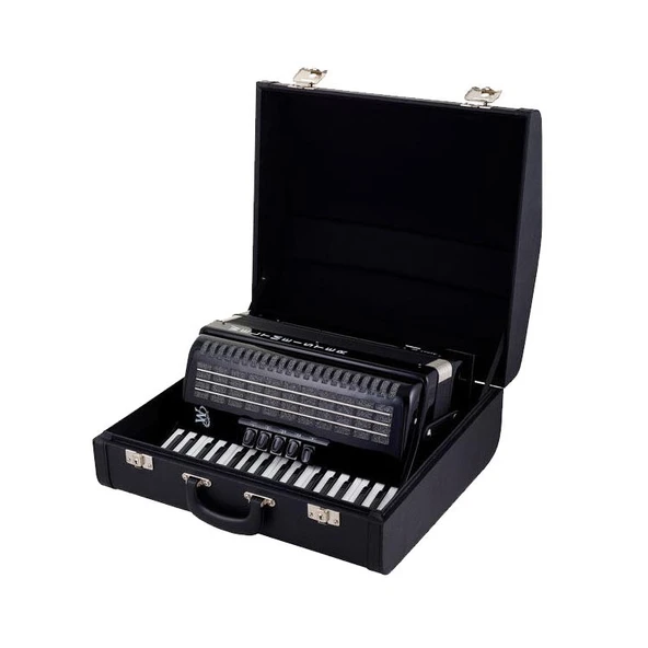 Akordeon Weltmeister Achat 34/80/III/5/3 Siyah WM-01010061 - Resim 3