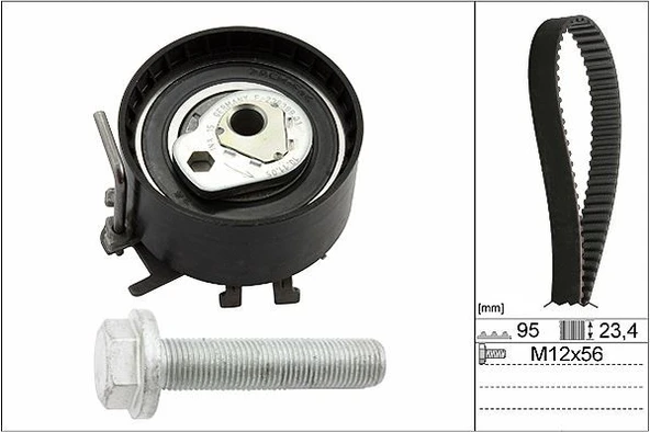 INA EKSANTRİK GERGİ KİTİ CLIO II-III-KANGOO-LOGAN-SANDERO-MODUS 1.2-1.2 16V (D4F-D7F)