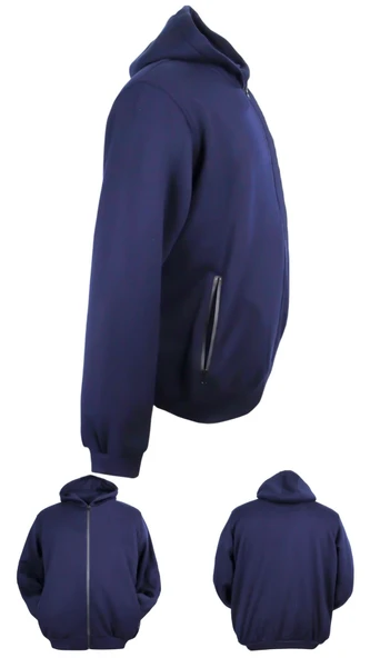 Erkek Büyük Beden 105 - 185 Kilo Arası İçin Uygun Kapüşonlu 3 İplik Şardonlu Kışlık Kalın Sweat Mont - 11