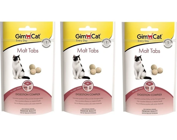 GimCat Malt Tabs Kedi Ödül Tableti 40 Gr. (3 Adet)