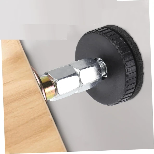 2 Adet Mobilya Duvar Sabitleyici - Yatak Baza Başlığı Sabitleme- Ses- Titreşim Önleyici Aparat - Resim 3