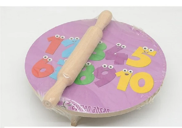 Desenli Mini Sofra Oyun Hamuru Seti - 18 Cm - 4