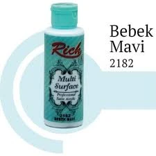 Rich Multi Surface Akrilik Boya 120ml 2182 Bebek Mavi ürün görseli 1