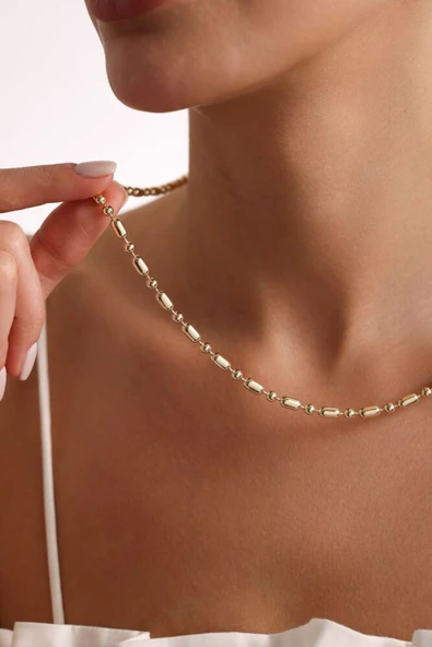 Kapsül Altın Zincir İtaly 55 cm - Resim 3