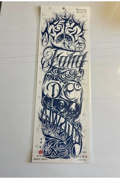 Güvercin 3 Hafta Kalıcı 2 Adet Birden Tam Kol Bacak Geçici Dövme 46 cm - 3