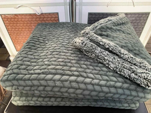 ÇİFT KİŞİLİK YATAK ÖRTÜSÜ SETİ ALLDAY MOSAİC HAKİ - Resim 3