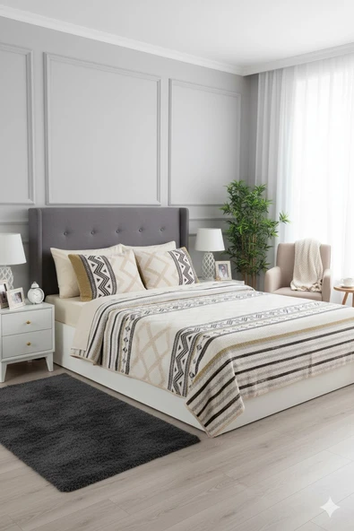 MERİNOS RELAX 3 PARÇA BATTANİYE SETİ VİGO BEJ - Resim 5