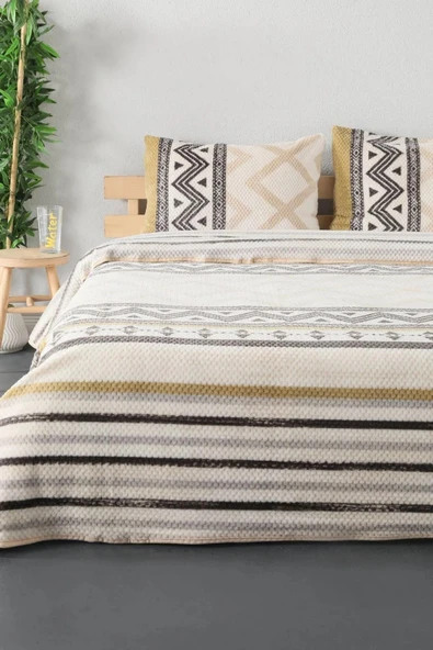 MERİNOS RELAX 3 PARÇA BATTANİYE SETİ VİGO BEJ - Resim 6