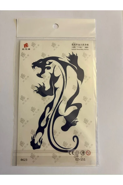 Pusula Kartal 3 Hafta Kalıcı 4 Adet Birden Yapıştırma Geçici Dövme Yarı Kalıcı Dövmeler - 2