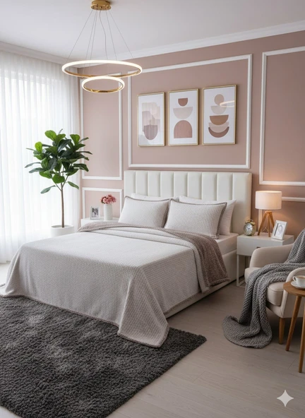 ÇİFT KİŞİLİK YATAK ÖRTÜSÜ SETİ ALLDAY MOSAİC BEJ ürün görseli