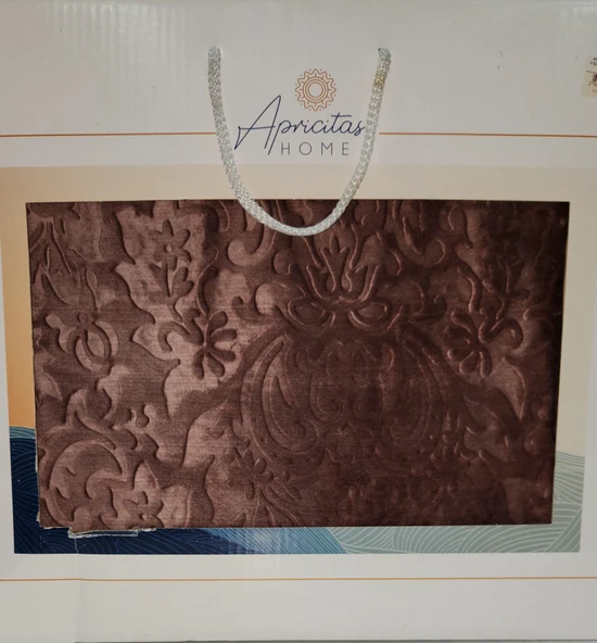 APRİCİTAS BATTANİYE ÇİFT KİŞİLİK EMBOSS TARÇIN - Resim 4