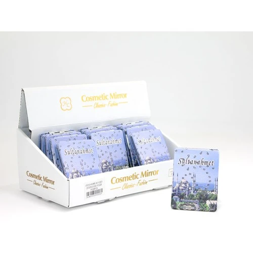 Taşlı İstanbul Tasarımı El Aynası İnce Model 14 ürün görseli