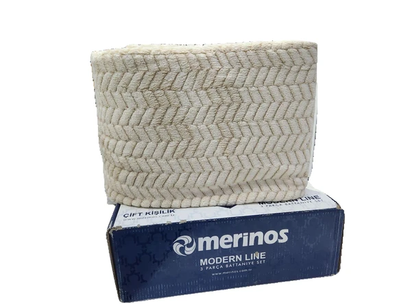 MODERNLİNE ÇİFT KİŞİLİK SENSE BATTANİYE SETİ VİZON - Resim 2