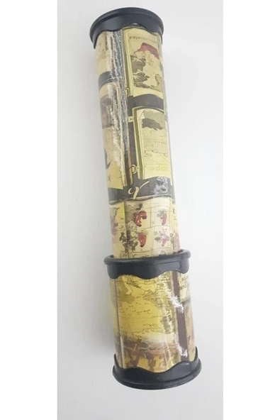 Can Kaleidoscope - Kaleydeskop Karton Çiçek Dürbünü Hareketli 20 cm - Kahverengi Renk - 3