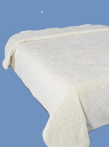 ROMANS EMBOSS TEK KİŞİLİK BATTANİYE KREM - 2