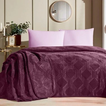 ÖZDİLEK BATTANİYE TEK KİŞİLİK TRENDY MÜRDÜM ürün görseli