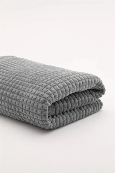 MERİNOS PİRAMİT SOFT ÇİFT KİŞİLİK BATTANİYE 200X220 A.GRİ ürün görseli