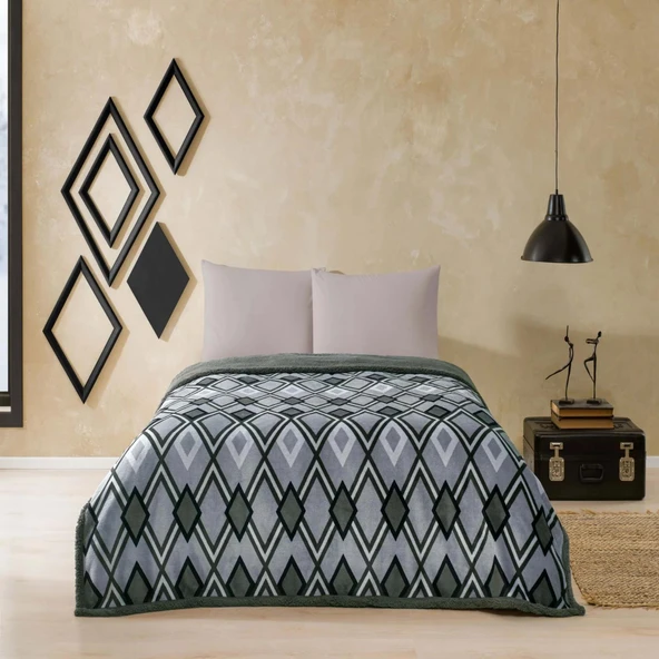 TAÇ WİNTER SET TEK KİŞİLİK HARLOW GRİ - Resim 4