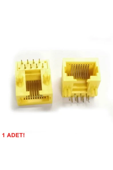 8P8C Plastik RJ45 Sarı