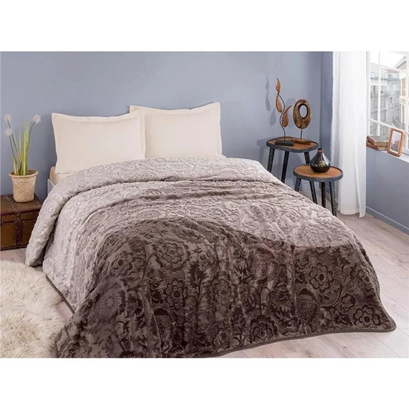 ÖZDİLEK BATTANİYE TEK KİŞİLİK SİLVER KAHVE ürün görseli