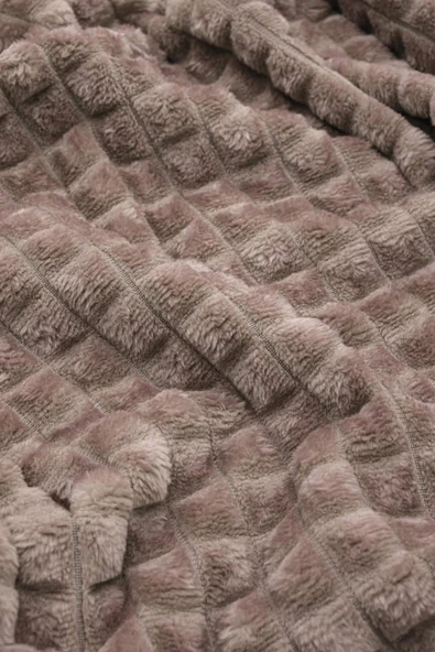 MERİNOS PİRAMİT SOFT ÇK BATTANİYE 200X220 CAPPUCİNO