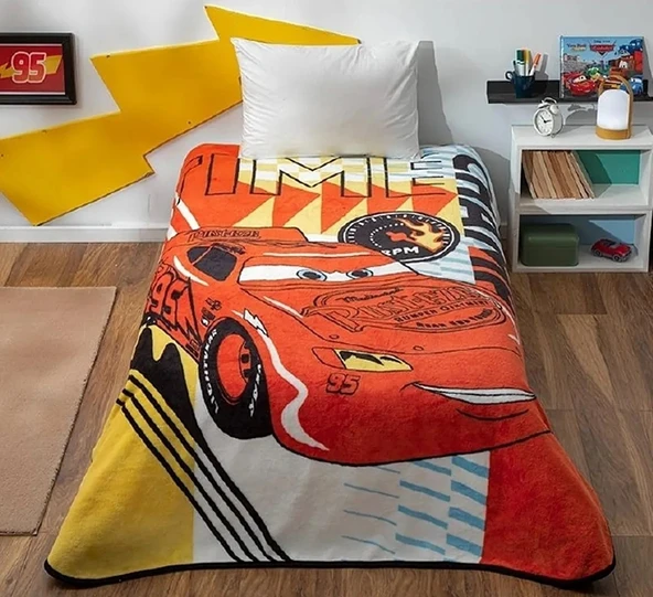LİSANSLI DİSNEY TEK KİŞİLİK BATTANİYE CARS TİMELESS - 2