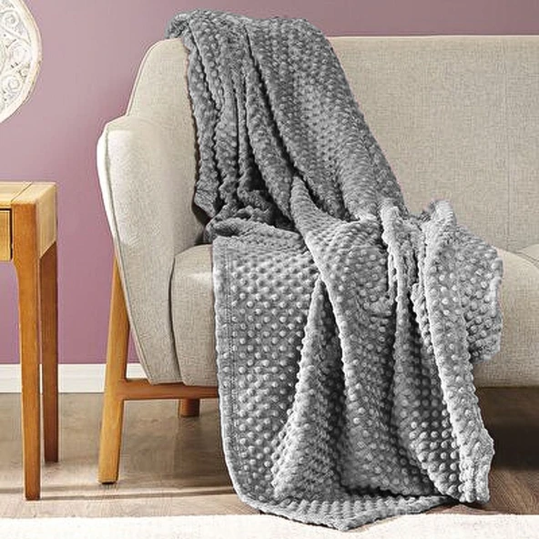 ÖZDİLEK BATTANİYE TEK KİŞİLİK TOMURCUK GRİ - Resim 2