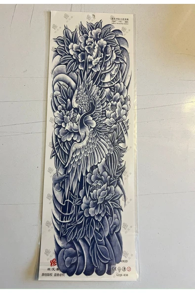 Kaplan Kız 3 Hafta Kalıcı 2 Adet Birden Tam Kol Bacak Geçici Dövme 46 cm - 2