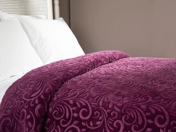 CB ÇİFT KİŞİLİK EMBOSS BATTANİYE MÜRDÜM - Resim 2