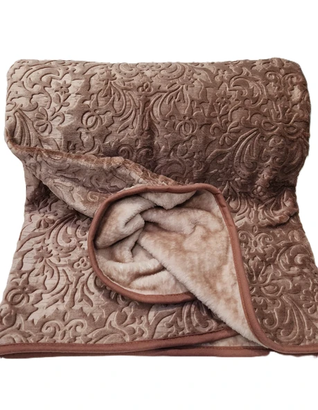 APRİCİTAS BATTANİYE ÇİFT KİŞİLİK EMBOSS TARÇIN - Resim 3