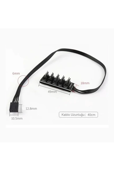 40cm 5li Fan Port Çoğaltıcı