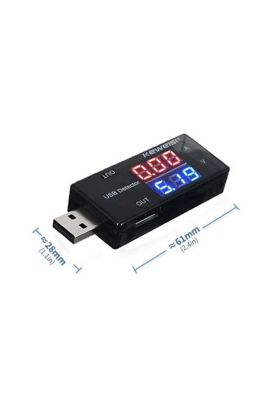 USB Dedektör Dijital Voltmetre KWS-10VA
